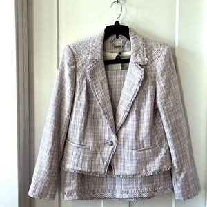 WHBM Wisteria Tweed Suit